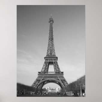 The Eiffel Tower Poster Print | Zazzle