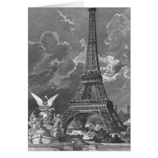 The Eiffel Tower Universal Exhibition Cards (Front)