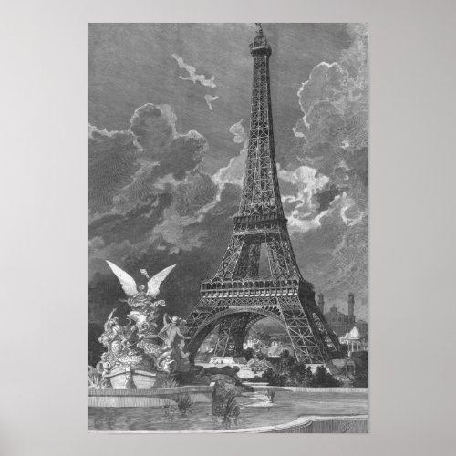 The Eiffel Tower  Universal Exhibition Poster