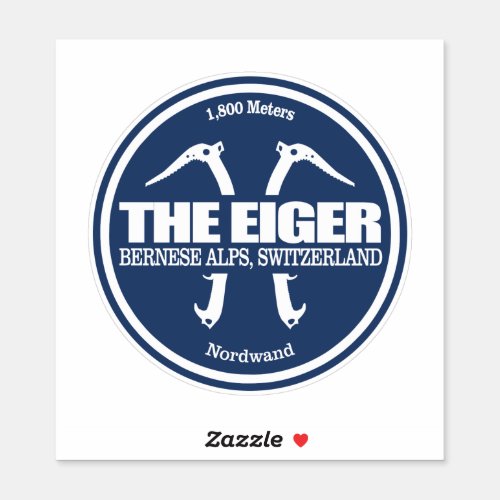 The Eiger axes 2 Sticker