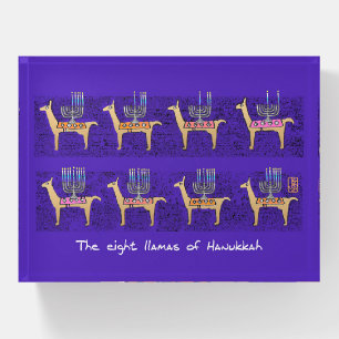 The Eight Llamas of Hanukkah  Paperweight