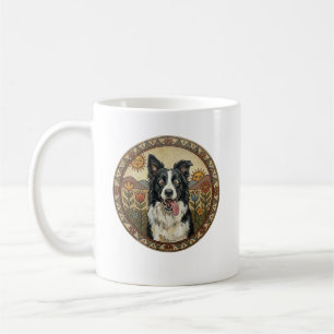 The Einstein of the Moors: Border Collie Folk Art Coffee Mug