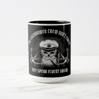 THE EISENHOWER CREW DO NOT CURSE Two-Tone COFFEE MUG