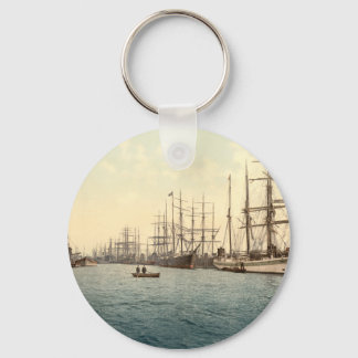 The Elbe, Hamburg, Germany Keychain