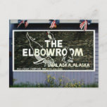 The Elbow Room Sign, Unalaska Island Postcard at Zazzle