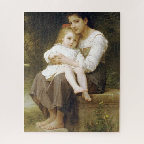 The Elder Sister by William Bouguereau Jigsaw Puzzle