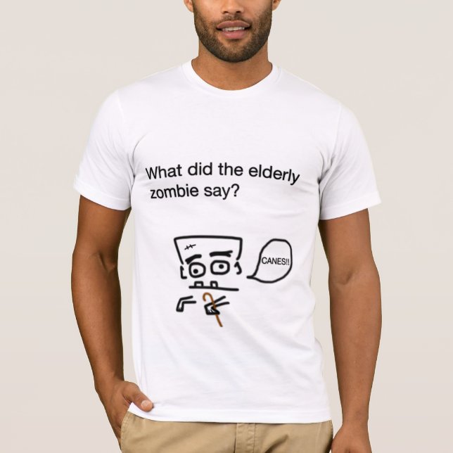 The Elderly Zombie Shirt (Front)