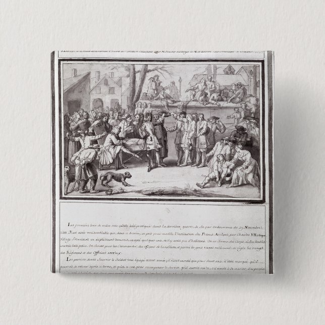 The Election of the Militia Button (Front)