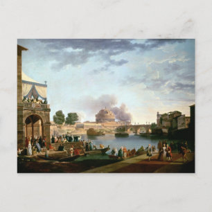 The Election of the Pope with Castel St. Postcard