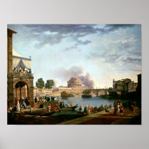 The Election of the Pope with Castel St. Poster