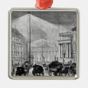 The Electric Light at the Mansion House Metal Ornament