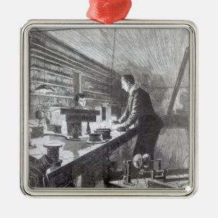 The Electric Light Metal Ornament