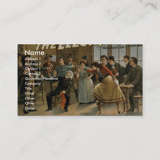 Customizable The Electrician, 'I Said He did not want a Drink' Business Card Template