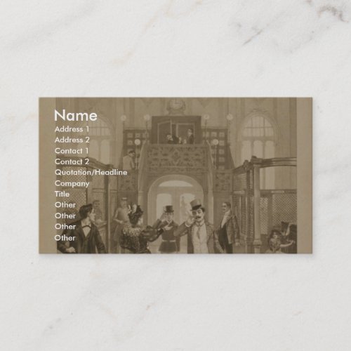 The Electrician Retro Theater Business Card Template