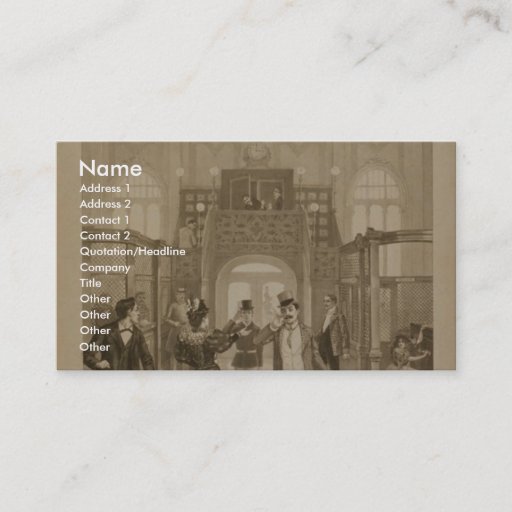 Customizable The Electrician Retro Theater Business Card Template