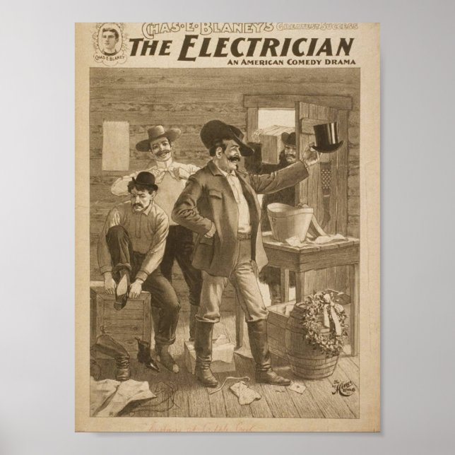 The Electrician Vintage Theater Poster (Front)