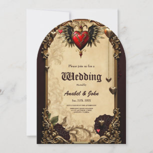 The elegance and mysticism of the Gothic heart. Invitation