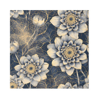 The Elegance of Deep Blue Metal Print