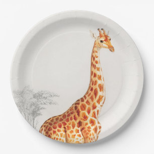 The Elegant Giraffe Paper Plates