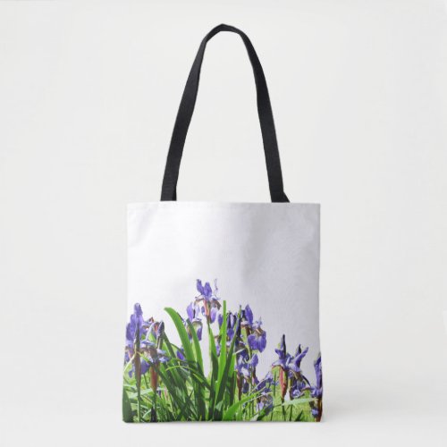 THE ELEGANT IRIS FLOWER   TOTE BAG