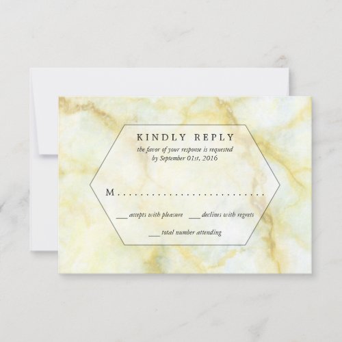 The Elegant Marble Effect Wedding Collection RSVP