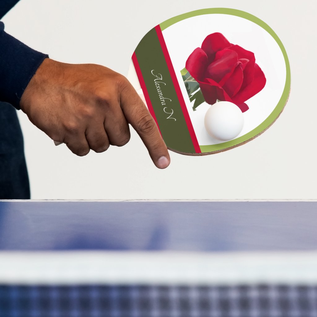  The elegant player : Red rose Painting