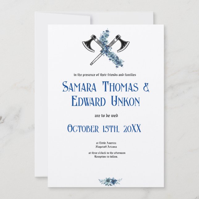 The Elegant Viking Invitation (Front)