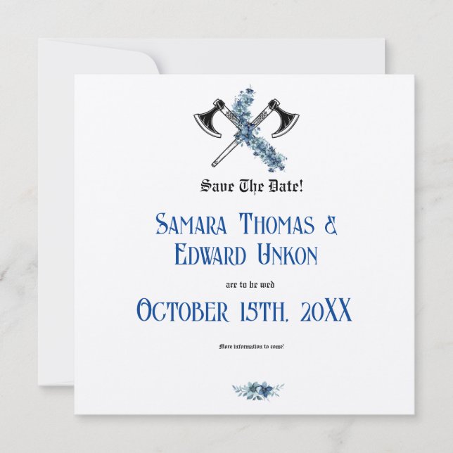 The Elegant Viking Invitation (Front)