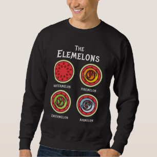The Elemelons Watermelon Fire Earth Sweatshirt