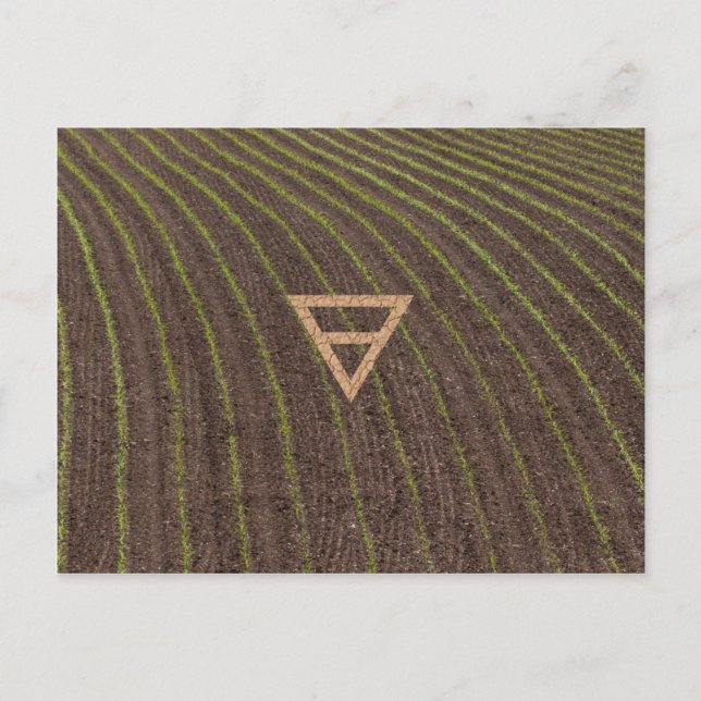 The Element Earth Symbol Postcard (Front)