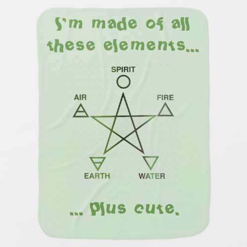 The Element of Cute Baby Wicca Blanket