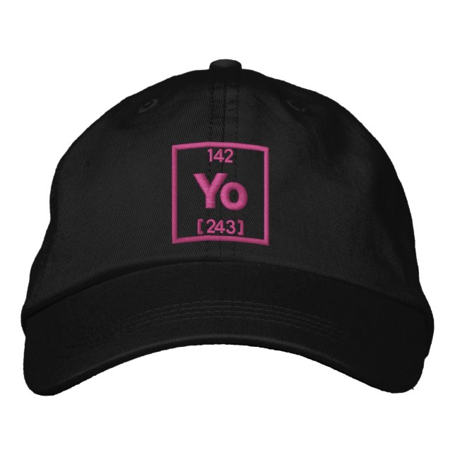 The Element of Whatz Up Embroidery Embroidered Baseball Hat (Front)