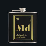 The Element of You! Custom Initials Periodic Table Flask<br><div class="desc">A unique custom initials gold element periodic table flask.</div>