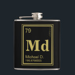 The Element of You! Custom Initials Periodic Table Flask<br><div class="desc">A unique custom initials gold element periodic table flask.</div>