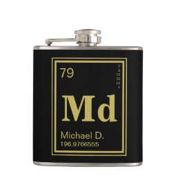 The Element of You! Custom Initials Periodic Table Flask