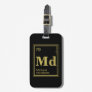 The Element of You! Custom Name Gold Periodic Luggage Tag