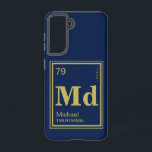The Element of You! Custom Name Gold Periodic Samsung Galaxy S21 Case<br><div class="desc">A fun gold periodic table element custom Samsung Galaxy S21 case tailored to your unique elements.  
Add your initials and details to create the element of you!</div>