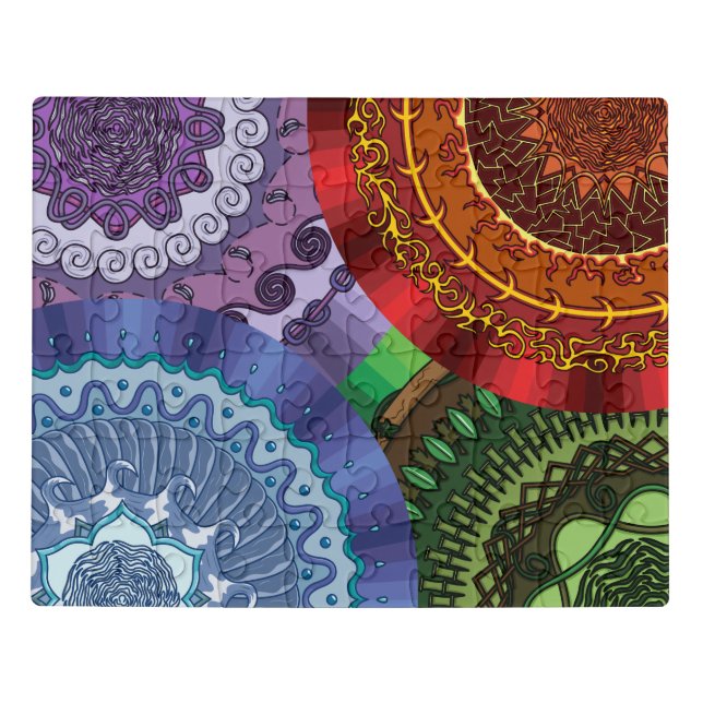 The Elements Mandalas Acrylic Puzzle (Puzzle Horizontal)
