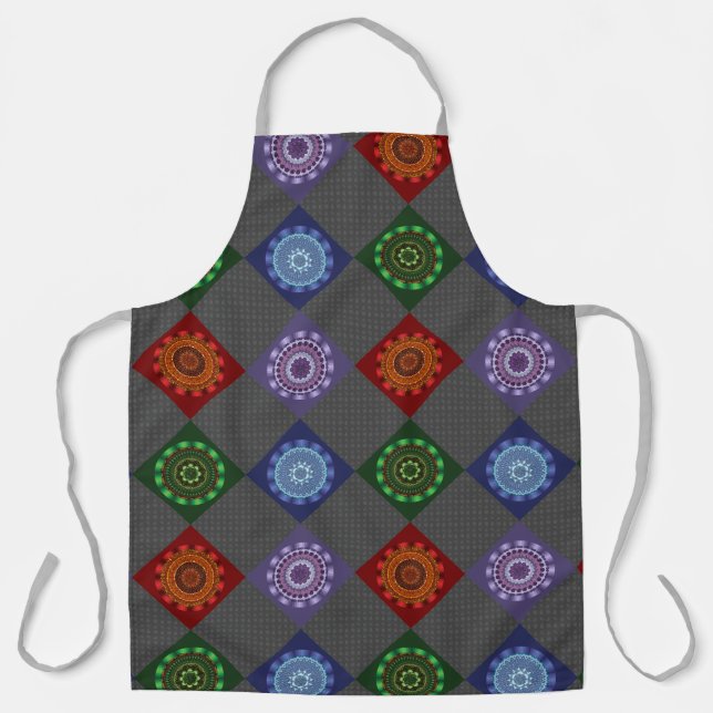 The Elements Mandalas All-Over Print Apron (Front)