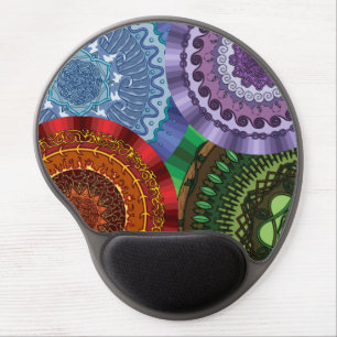 The Elements Mandalas Gel Mousepad