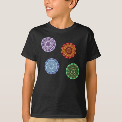 The Elements Mandalas Kids and Baby Dark Shirt