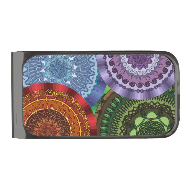 The Elements Mandalas Money Clip (Front)