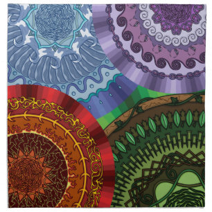 The Elements Mandalas Napkin