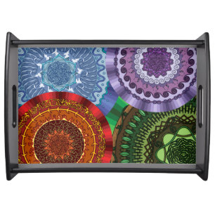 The Elements Mandalas Serving Tray