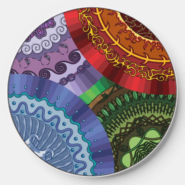 The Elements Mandalas Wireless Charger (Front)
