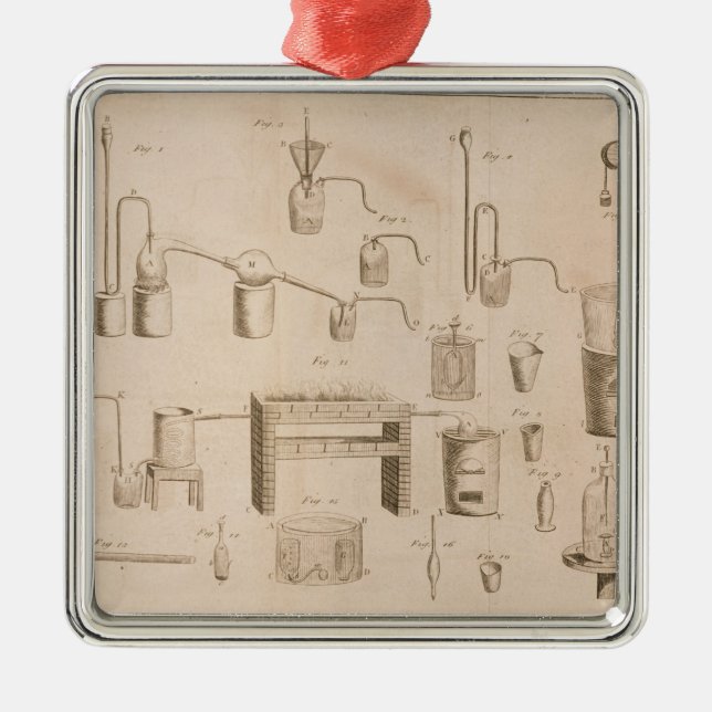 The Elements of Chemistry' Metal Ornament (Front)