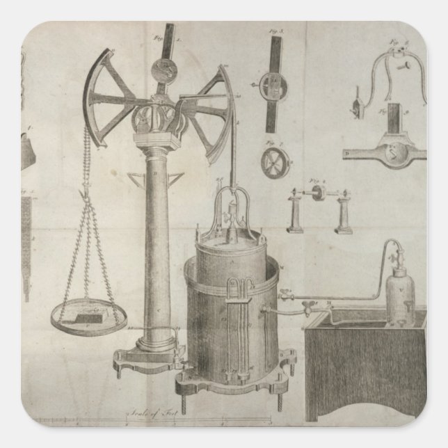 The Elements of Chemistry' Square Sticker (Front)