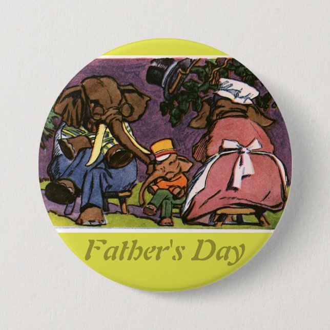 The Elephant Family - Pinback Button (Front)