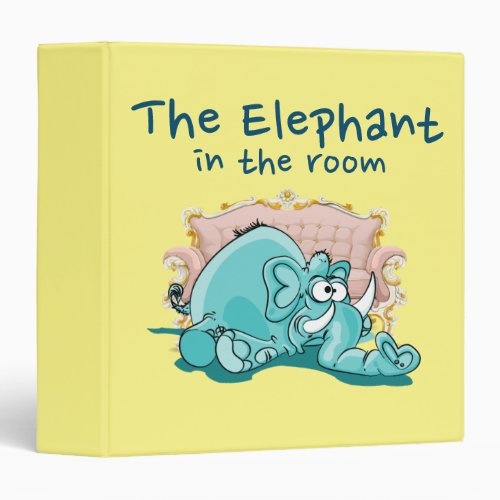 The Elephant In The Room Cartoon Binder