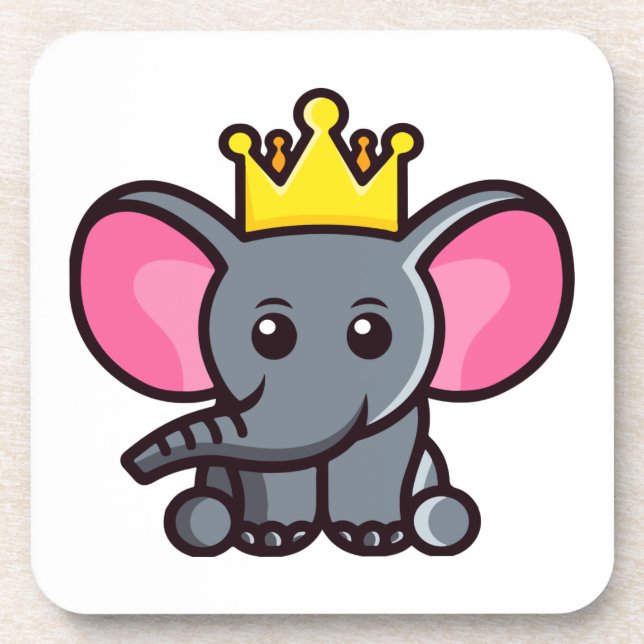 The elephant king beverage coaster (Front)
